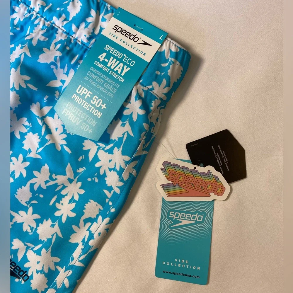NWT Speedo Vibe Collection Swim Shorts